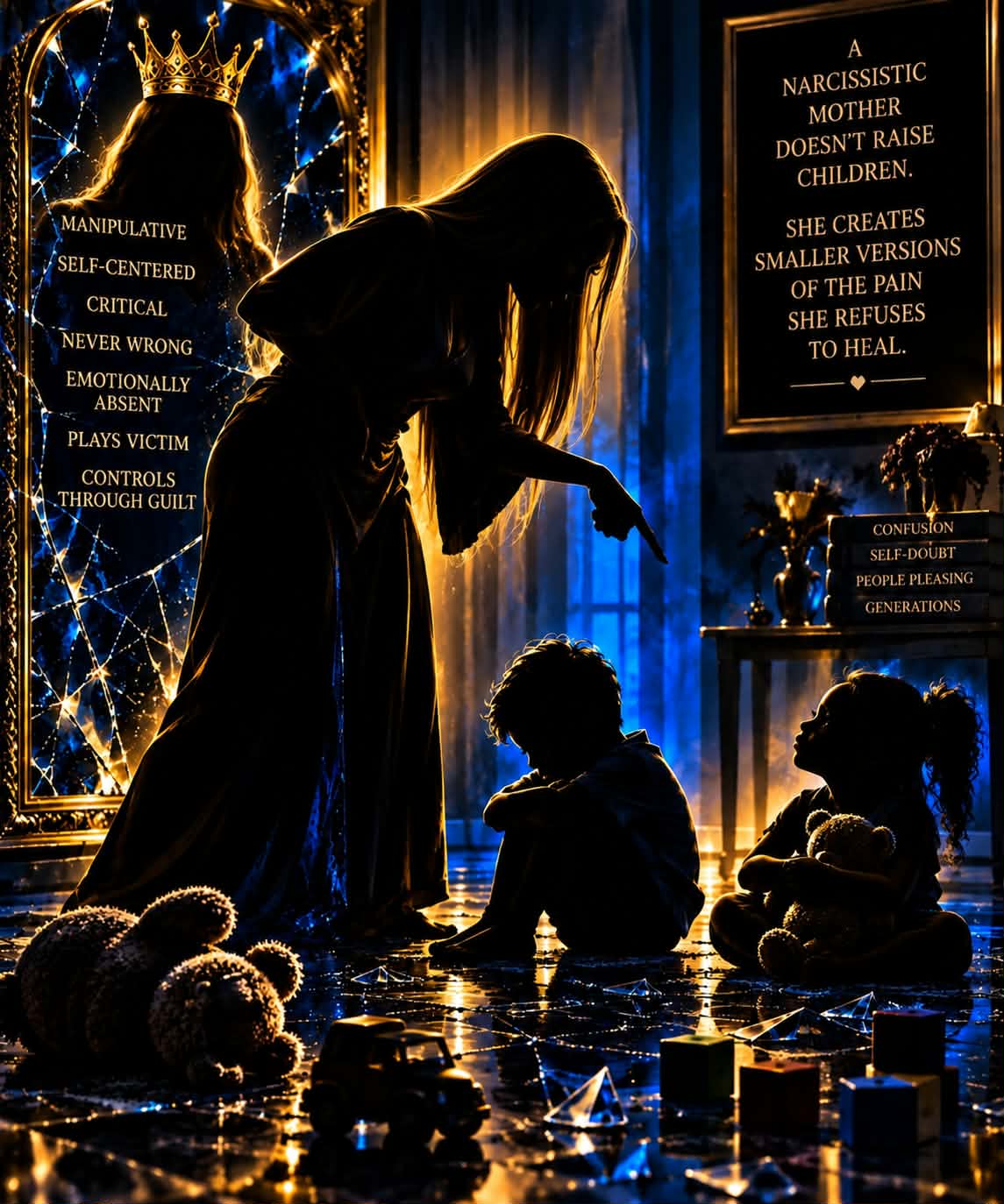 The patterns a narcissistic mother leaves on a childhood